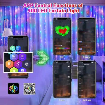 Dragon store ™LED Smart RGB Curtain